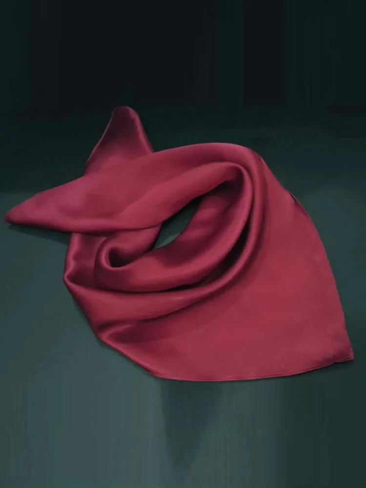 100% Mulberry Silk Square Scarf 53*53cm/21