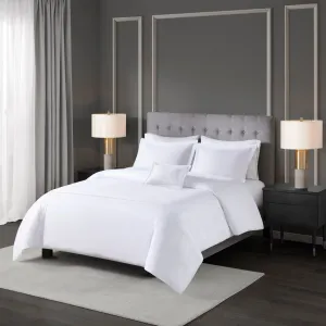 500 Thread Count Luxury Comforter Set - Elegant Cotton Sateen with Embroidered Design for Relaxation