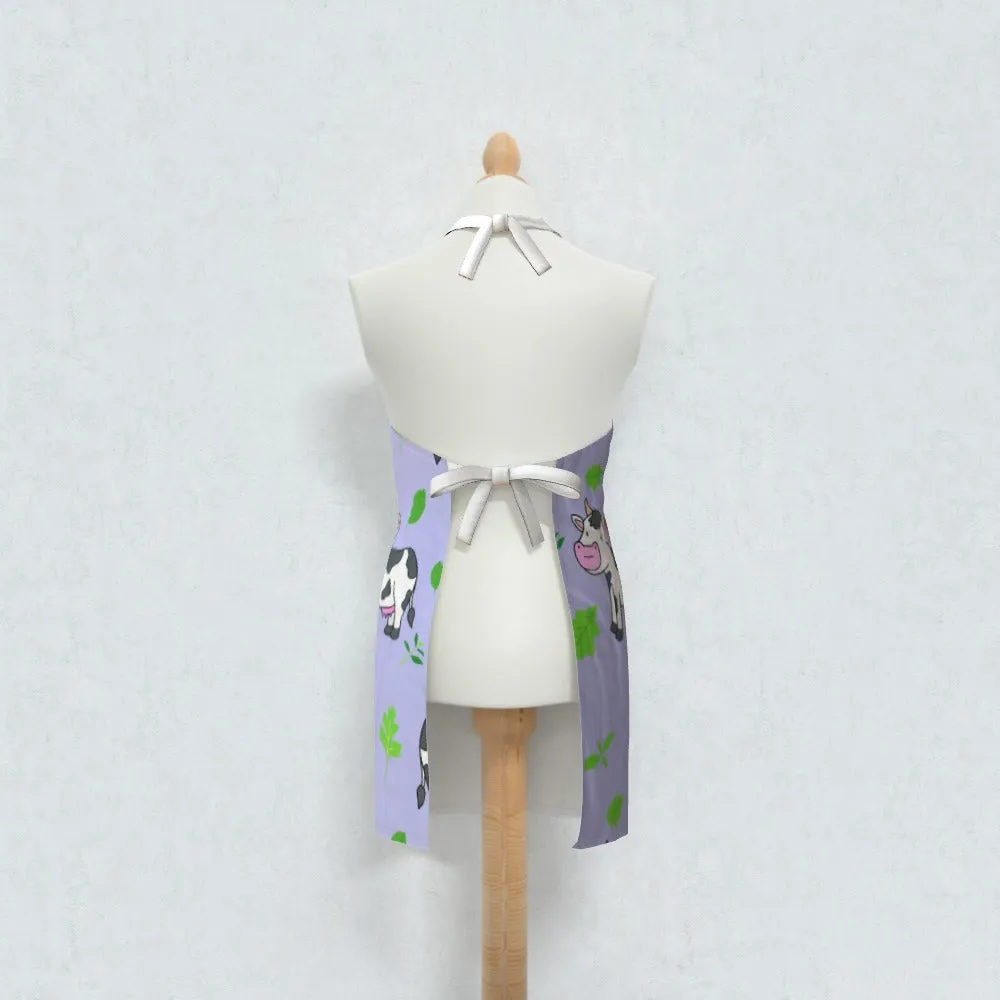 Apron - Cows Violet