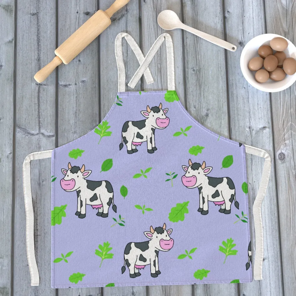 Apron - Cows Violet