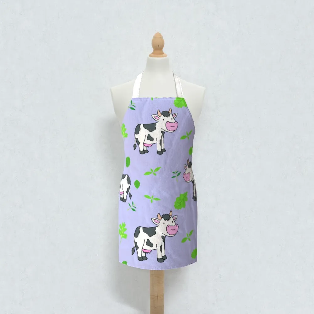 Apron - Cows Violet
