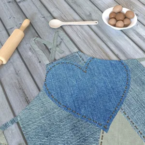 Apron - Denim Heart