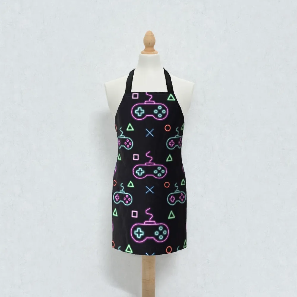 Apron - Gaming Neon Black