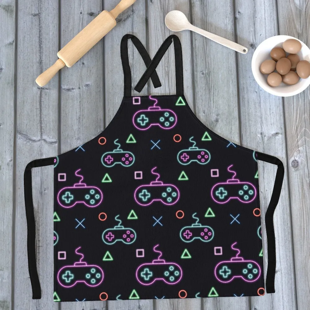 Apron - Gaming Neon Black