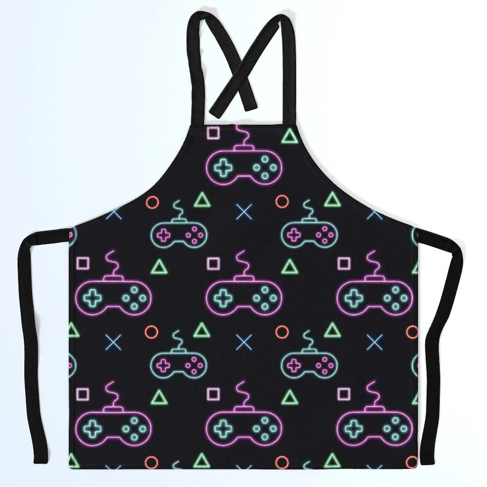 Apron - Gaming Neon Black