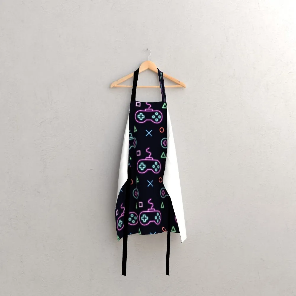 Apron - Gaming Neon Black