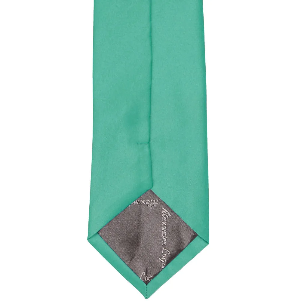 Aquamarine Solid Color Necktie