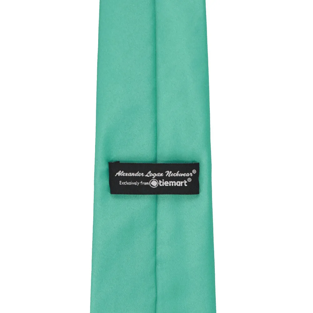 Aquamarine Solid Color Necktie