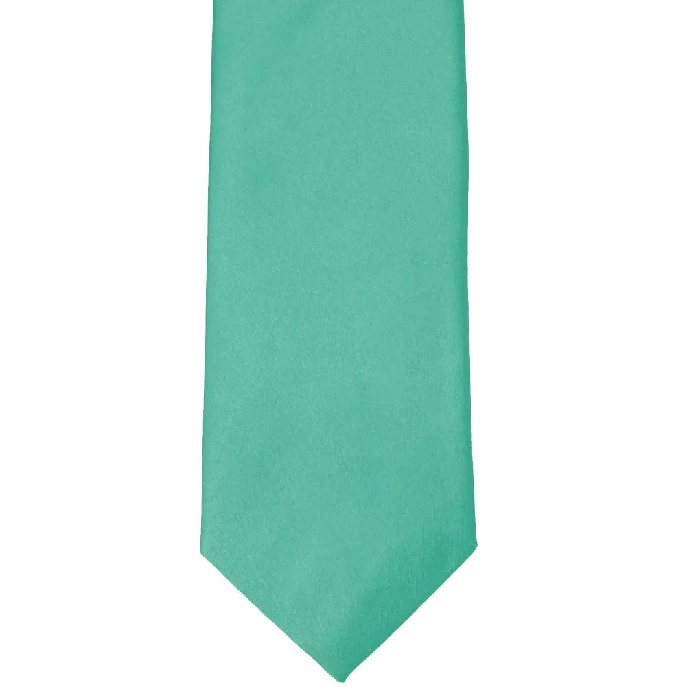 Aquamarine Solid Color Necktie