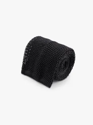 Black Knitted Tie