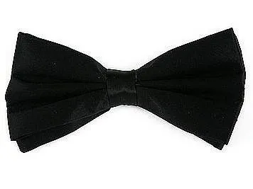 Black Silk Self Tie Bow Ties