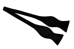 Black Silk Self Tie Bow Ties