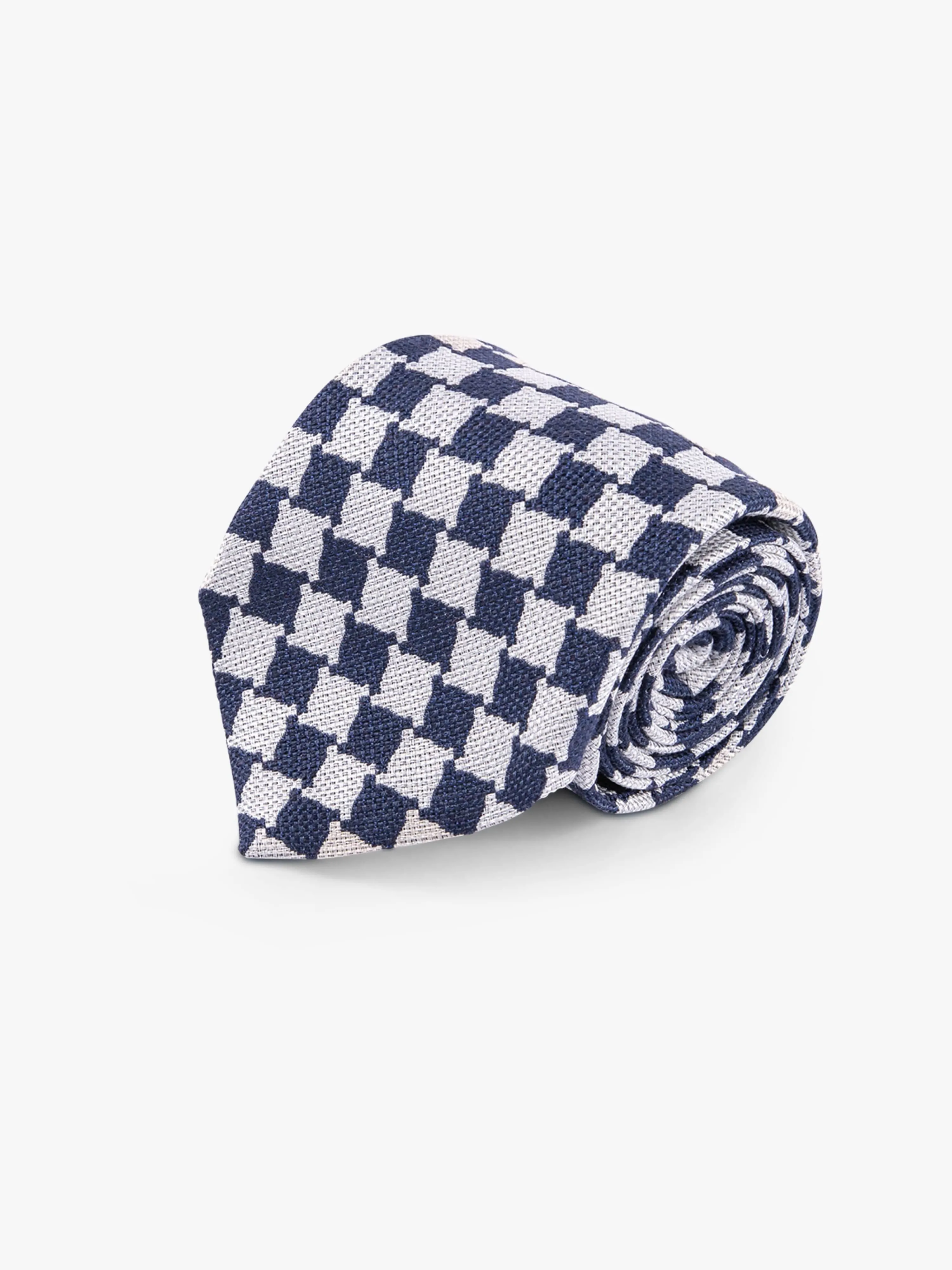 Blue Checkered Tie