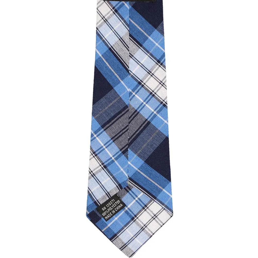 Boys' Blue Plaid Necktie