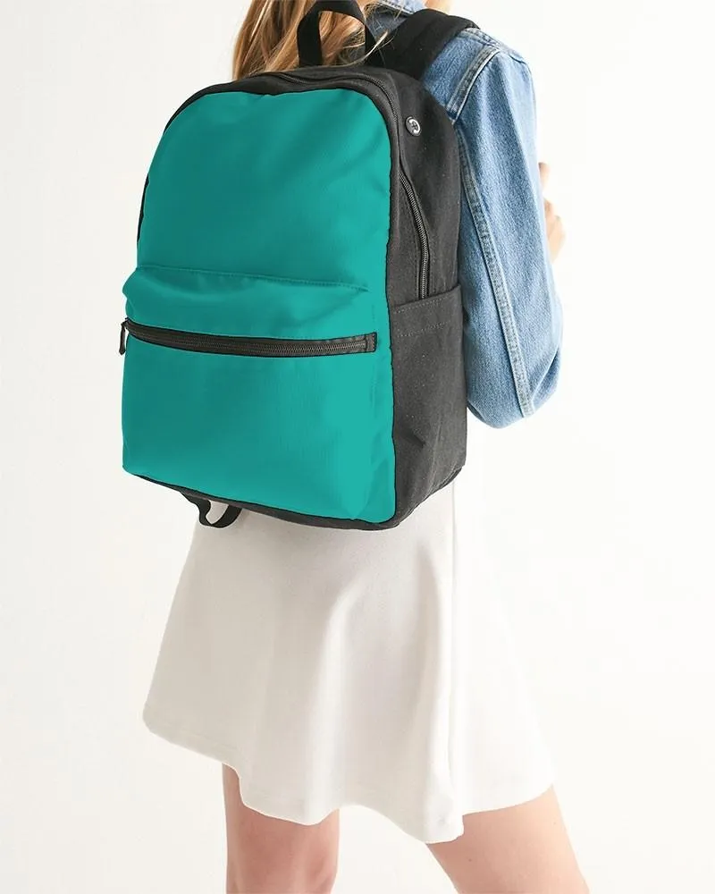 Bright Blue Cool Green Canvas Backpack | Bright Pure Blue Cool Green | C100M0Y50K0