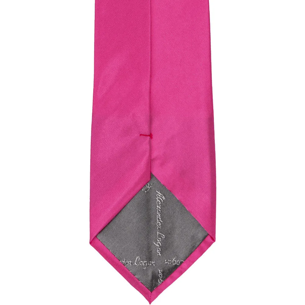 Bright Fuchsia Solid Color Necktie