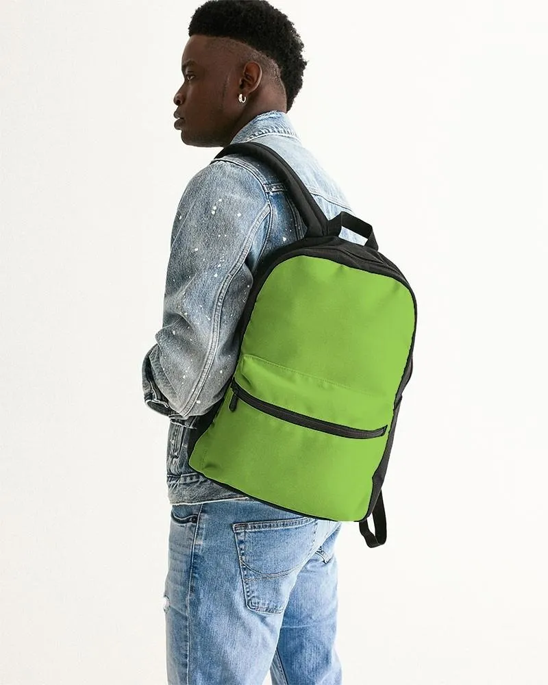 Bright Warm Green Canvas Backpack | Bright Pure Warm Green | C50M0Y100K0