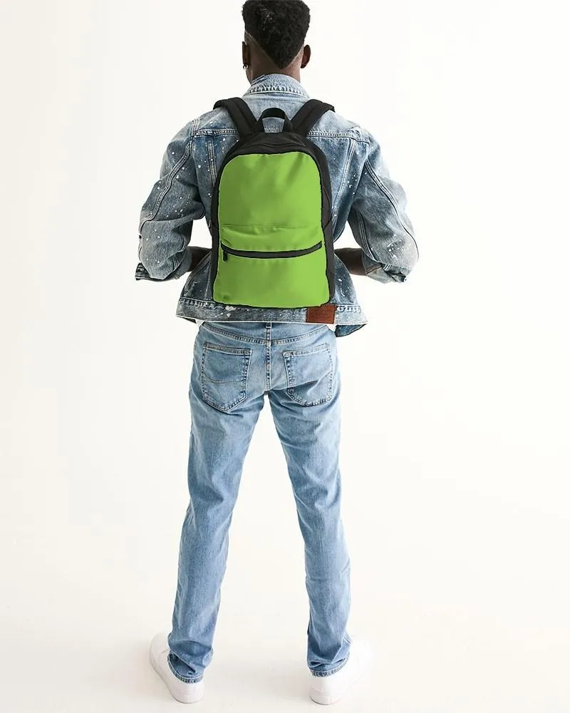 Bright Warm Green Canvas Backpack | Bright Pure Warm Green | C50M0Y100K0