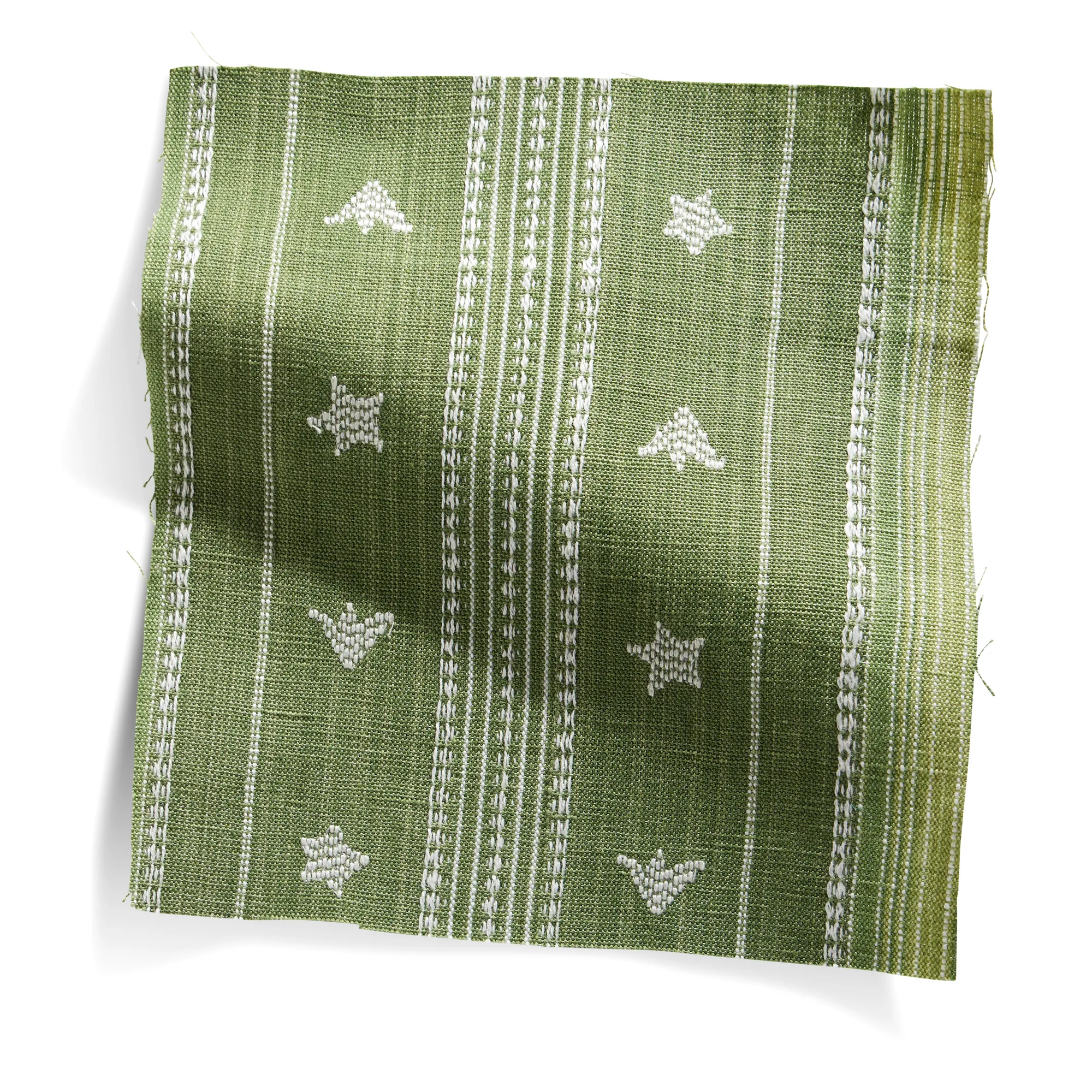 Budding Stripe Fabric in Grass