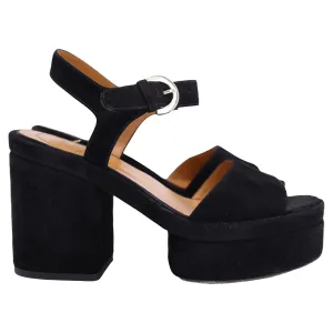 Chloe Odina Sandals in Black Suede