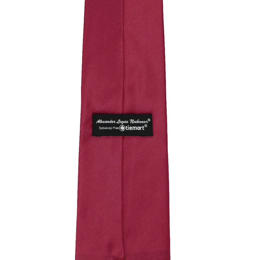 Claret Solid Color Necktie