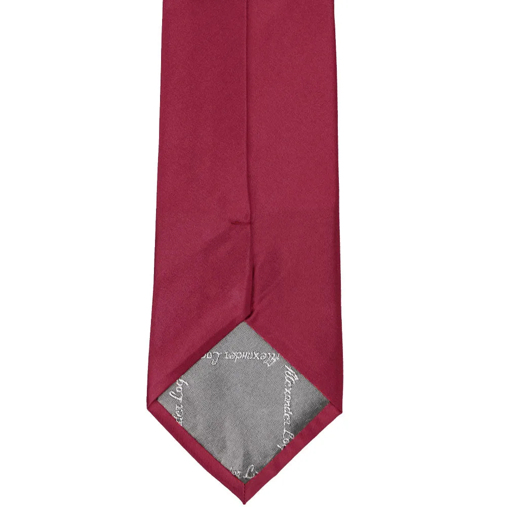 Claret Solid Color Necktie