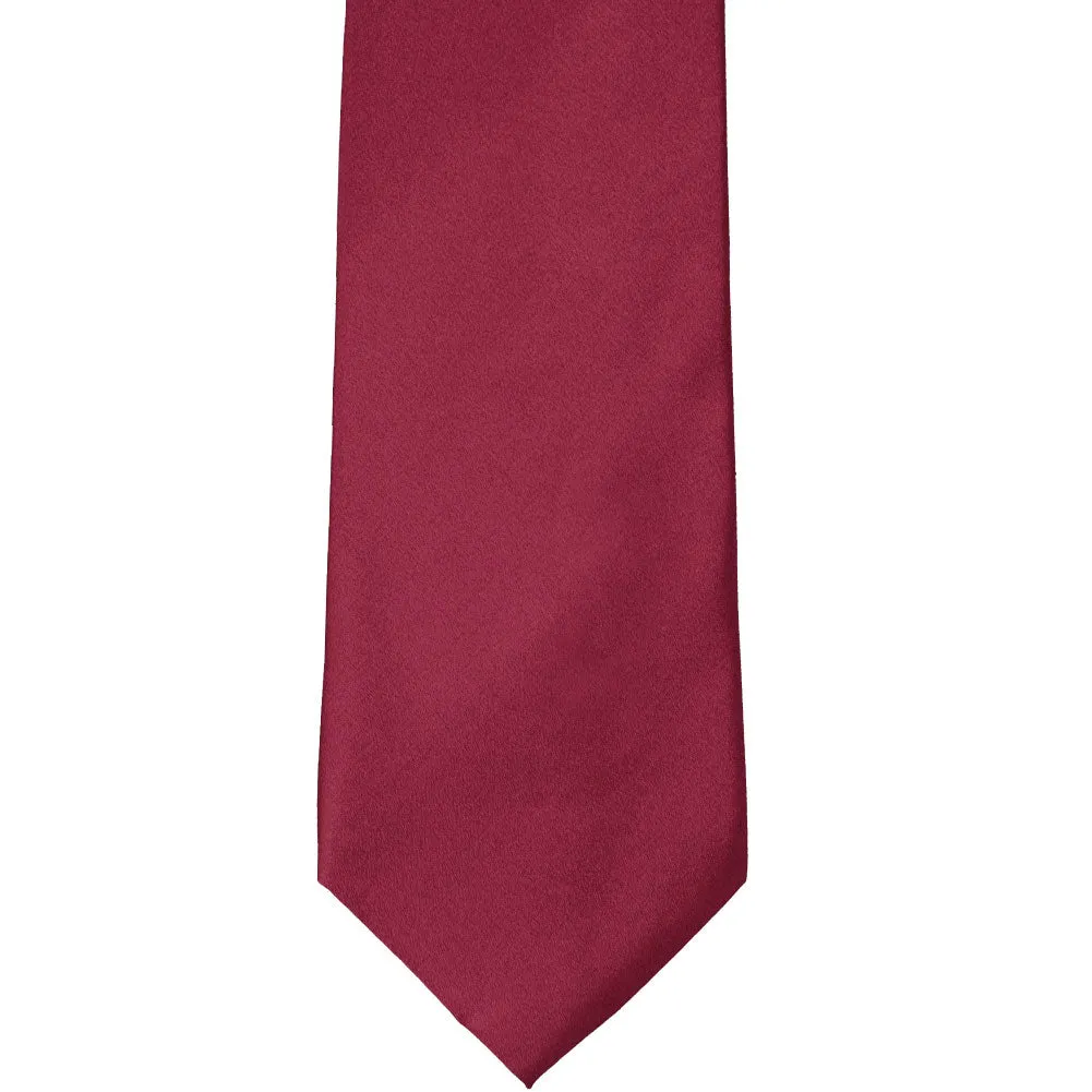 Claret Solid Color Necktie