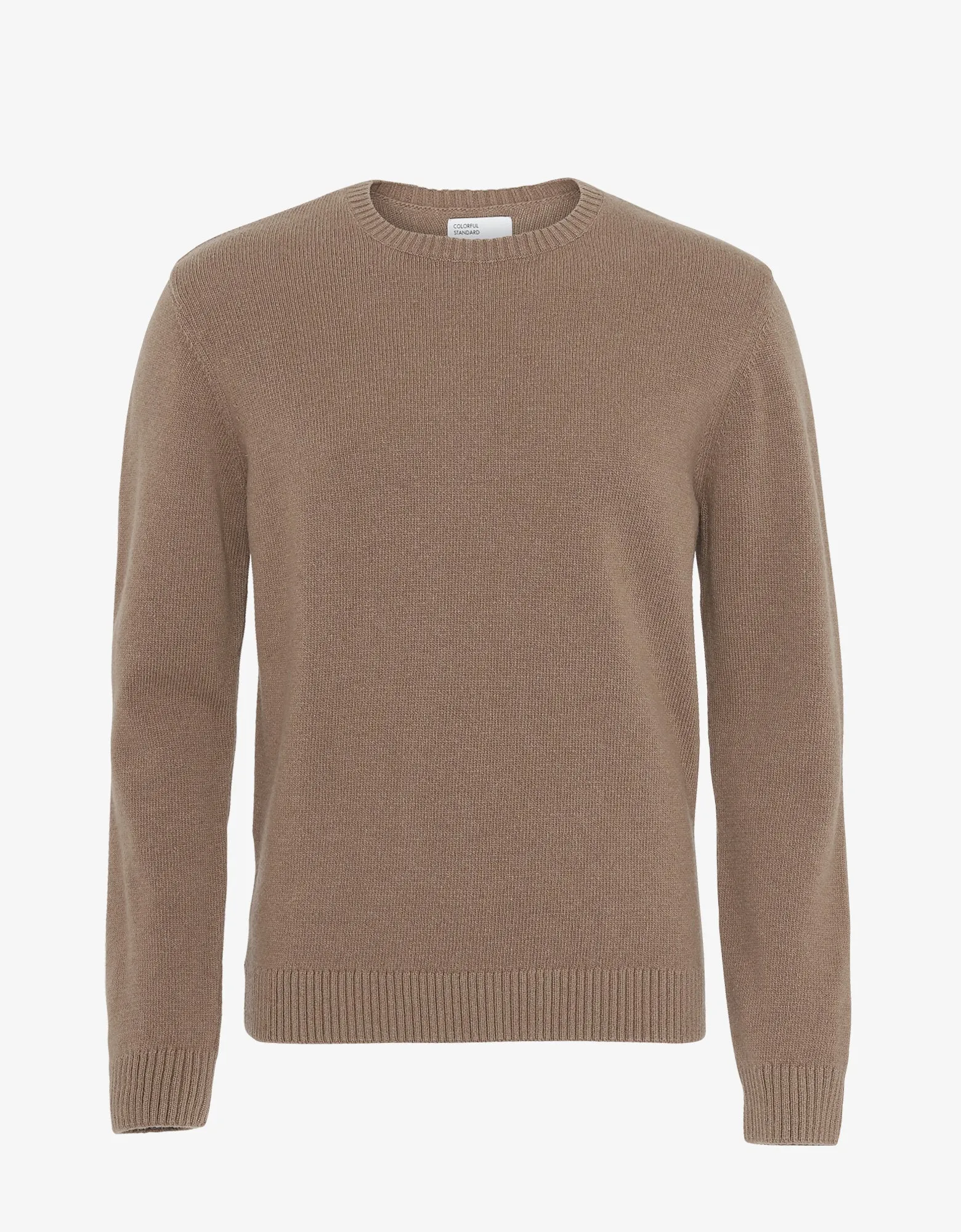 Classic Merino Wool Crew - Warm Taupe