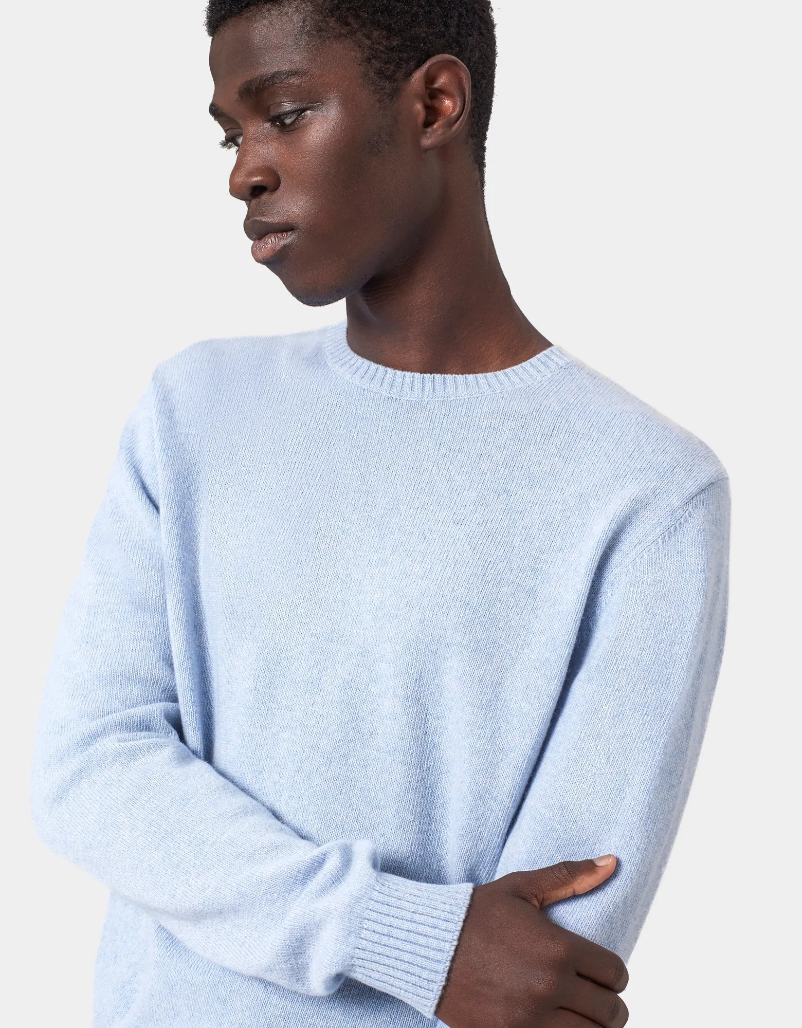 Classic Merino Wool Crew - Warm Taupe
