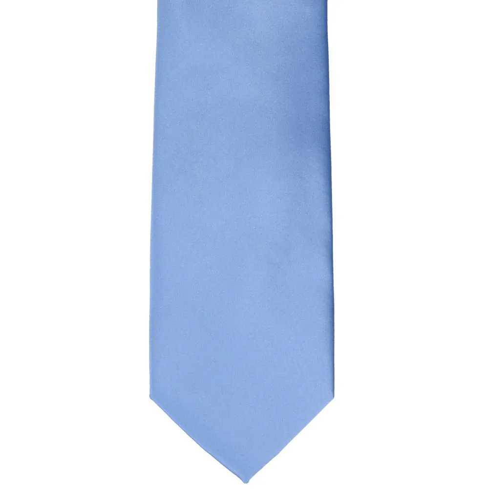 Cornflower Premium Solid Color Necktie