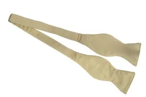 Cream Silk Self Tie Bow Ties