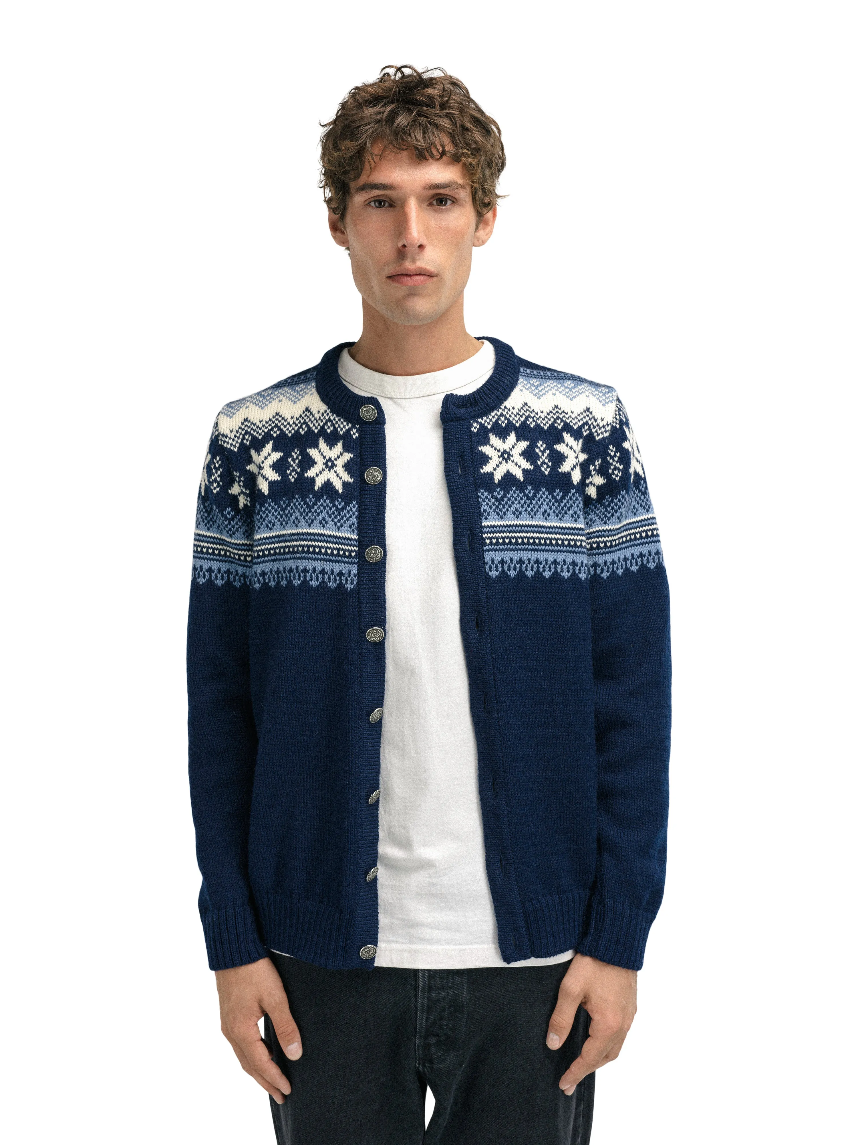 Dale of Norway - Veafjord Men's Jacket - Navy Blueshadow Cream