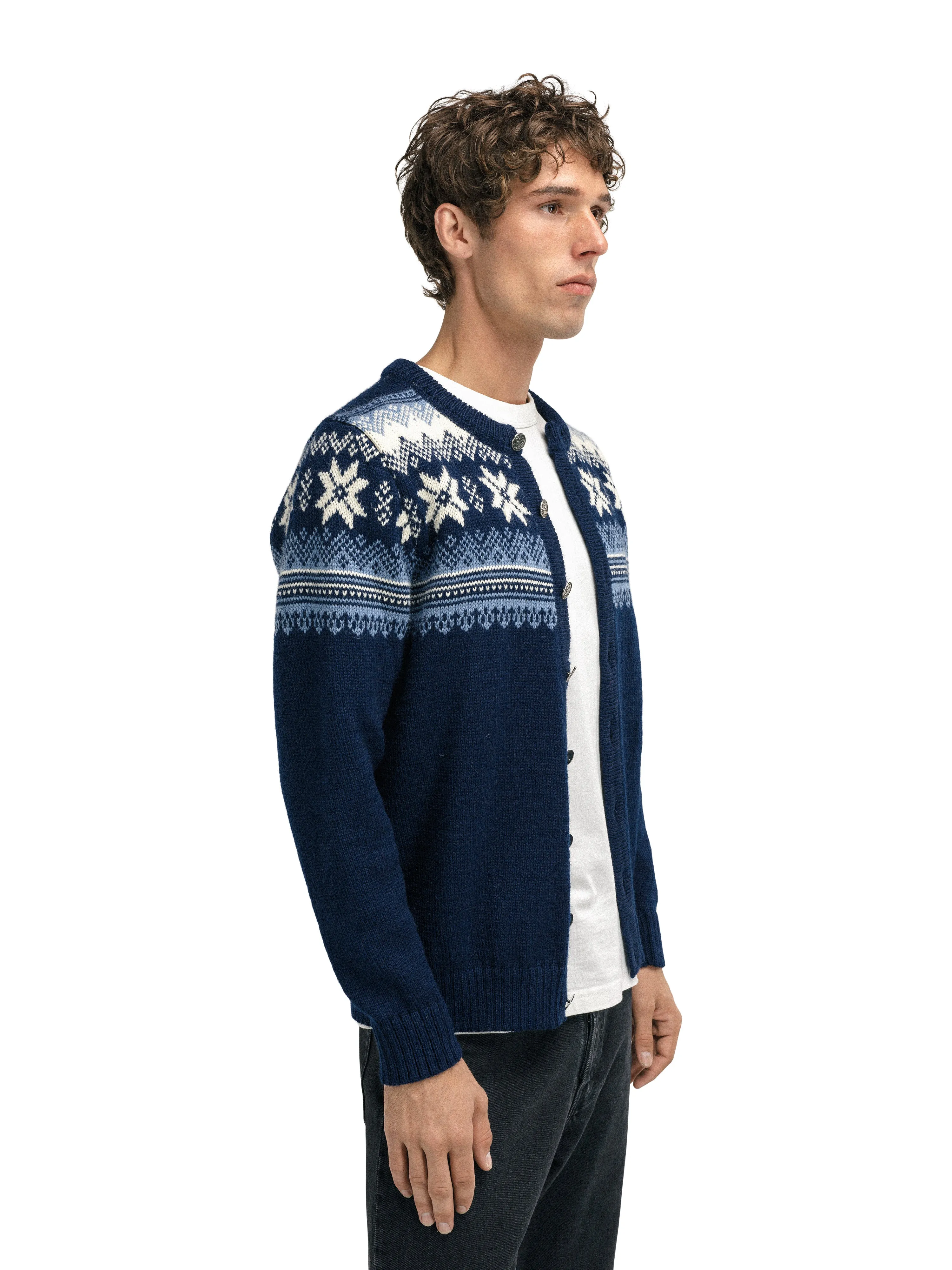 Dale of Norway - Veafjord Men's Jacket - Navy Blueshadow Cream