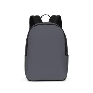Dark Blue Gray Waterproof Backpack | Dark Pale Blue Gray | C10M10Y0K80