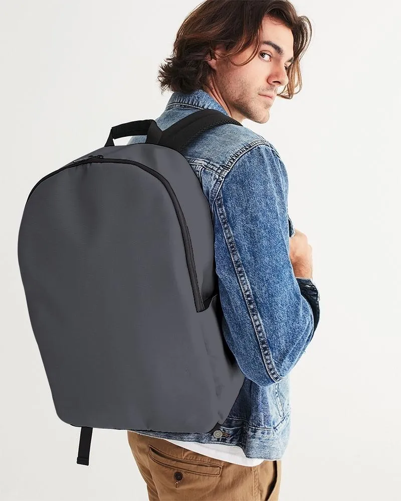 Dark Blue Gray Waterproof Backpack | Dark Pale Blue Gray | C10M10Y0K80