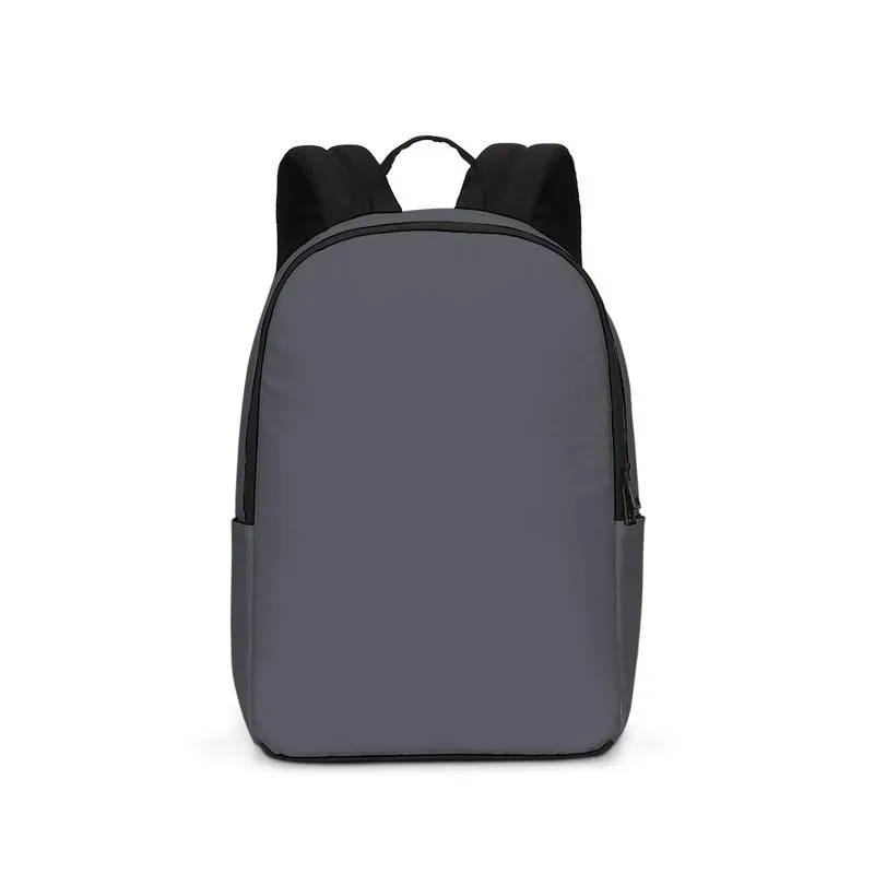 Dark Blue Gray Waterproof Backpack | Dark Pale Blue Gray | C10M10Y0K80