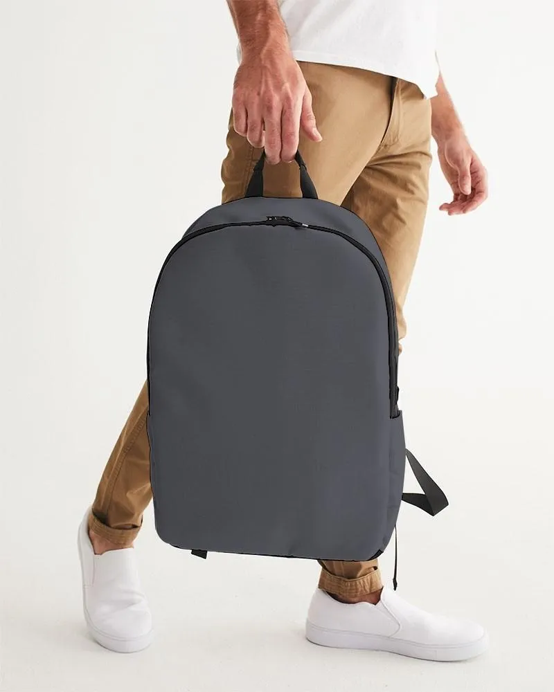 Dark Blue Gray Waterproof Backpack | Dark Pale Blue Gray | C10M10Y0K80