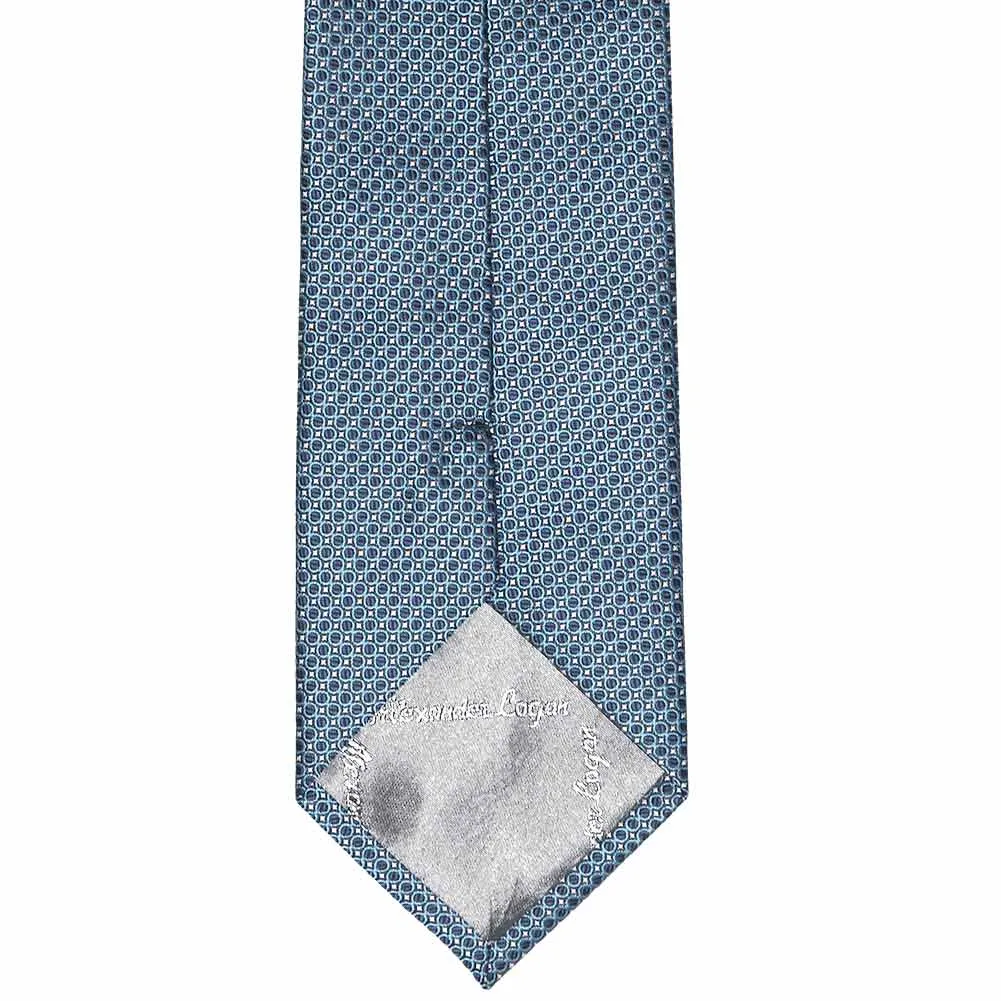 Dark Blue Henry Grain Pattern Extra Long Necktie