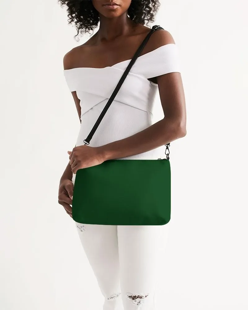 Dark Green Zip Pouch | Dark Pure Green | C100M0Y100K80