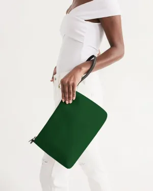 Dark Green Zip Pouch | Dark Pure Green | C100M0Y100K80