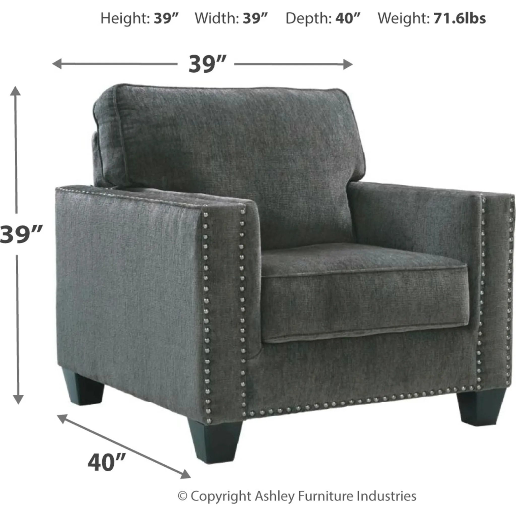Dilanger Chair - Smoke