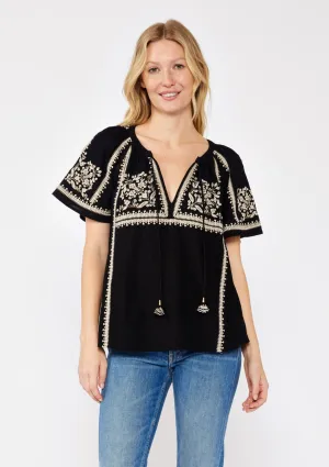 Dixie Cotton Embroidered Top