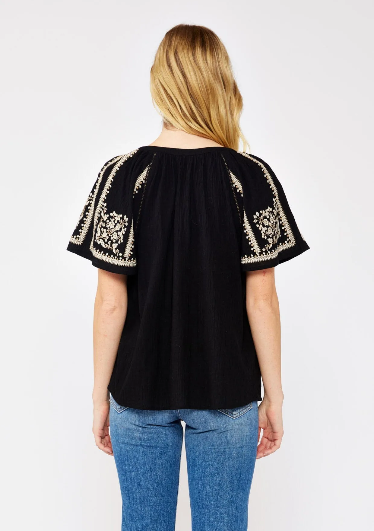 Dixie Cotton Embroidered Top