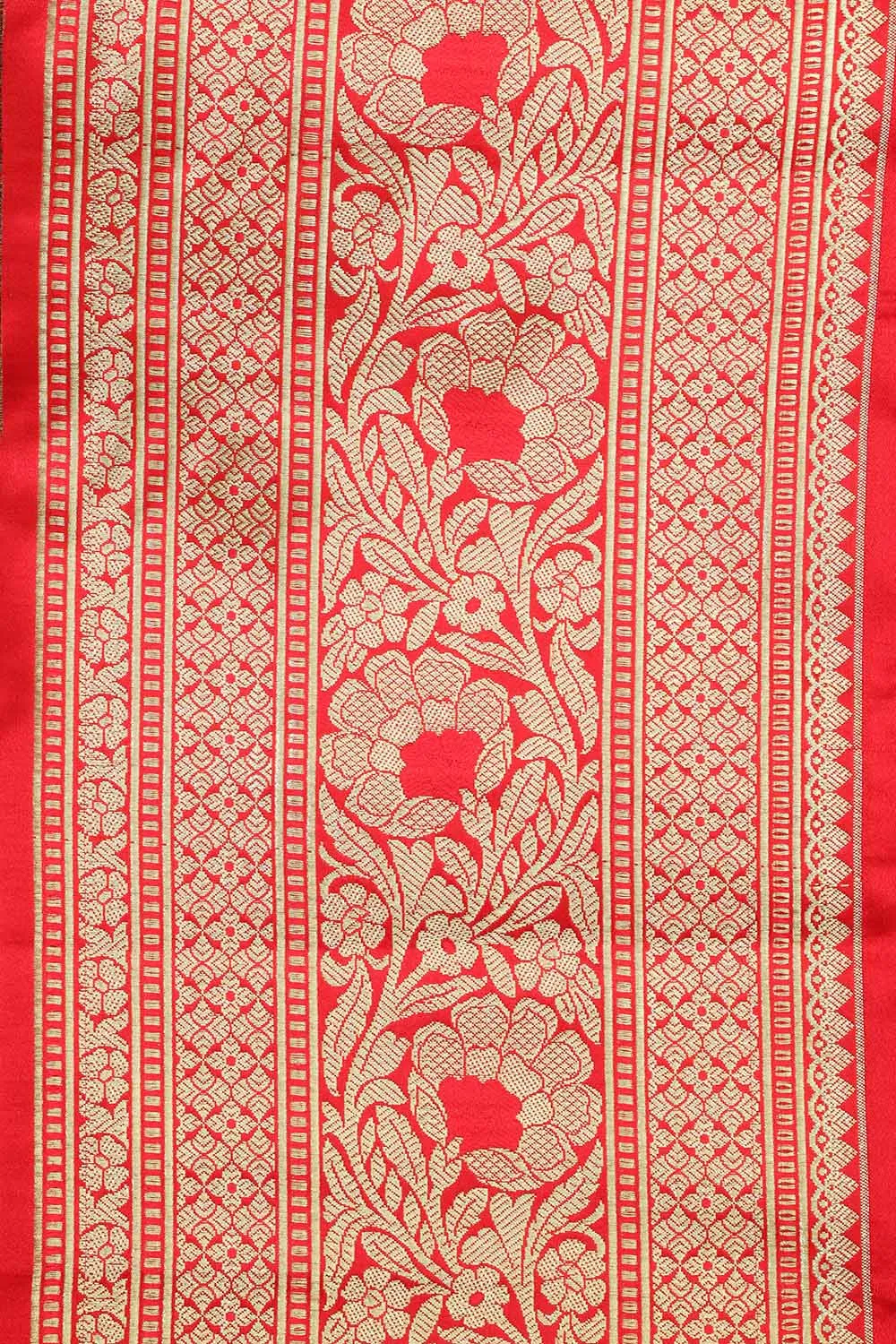 Elegant Red Banarasi Silk Lace ( 0.5 Mtr )