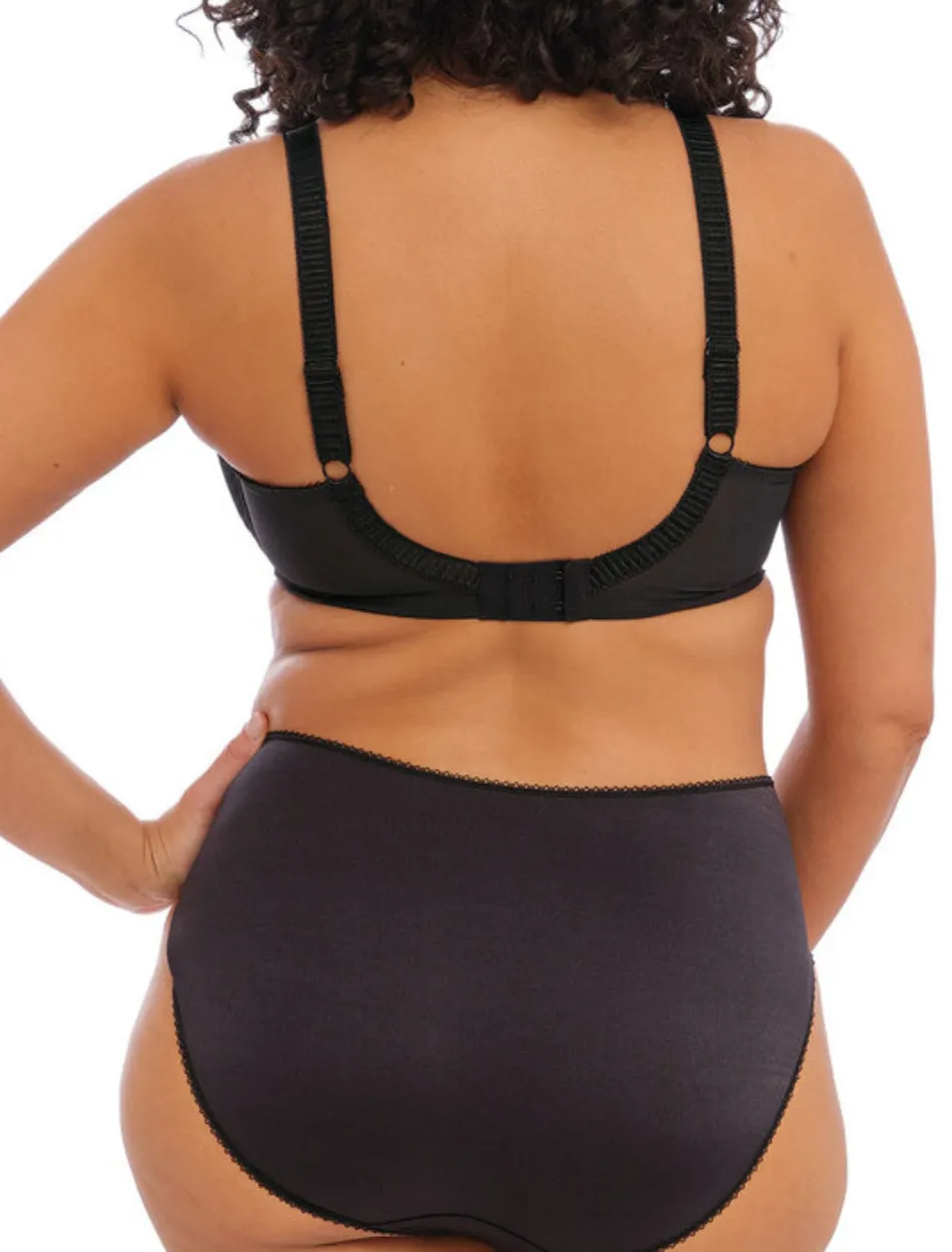 Elomi Cate Underwire Full Cup Banded Bra, Black | Black Elomi Bra | Black Underwire Bra