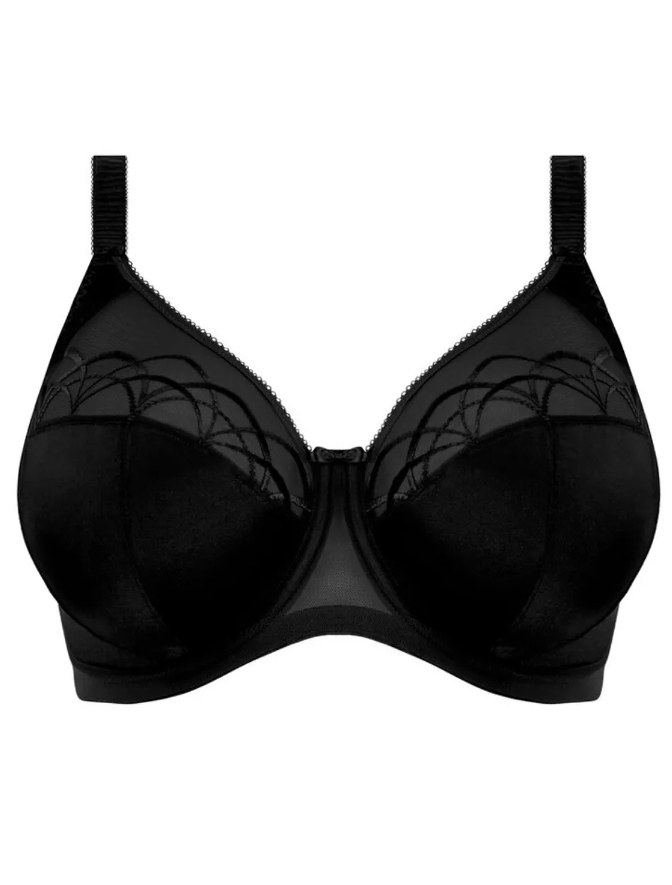 Elomi Cate Underwire Full Cup Banded Bra, Black | Black Elomi Bra | Black Underwire Bra