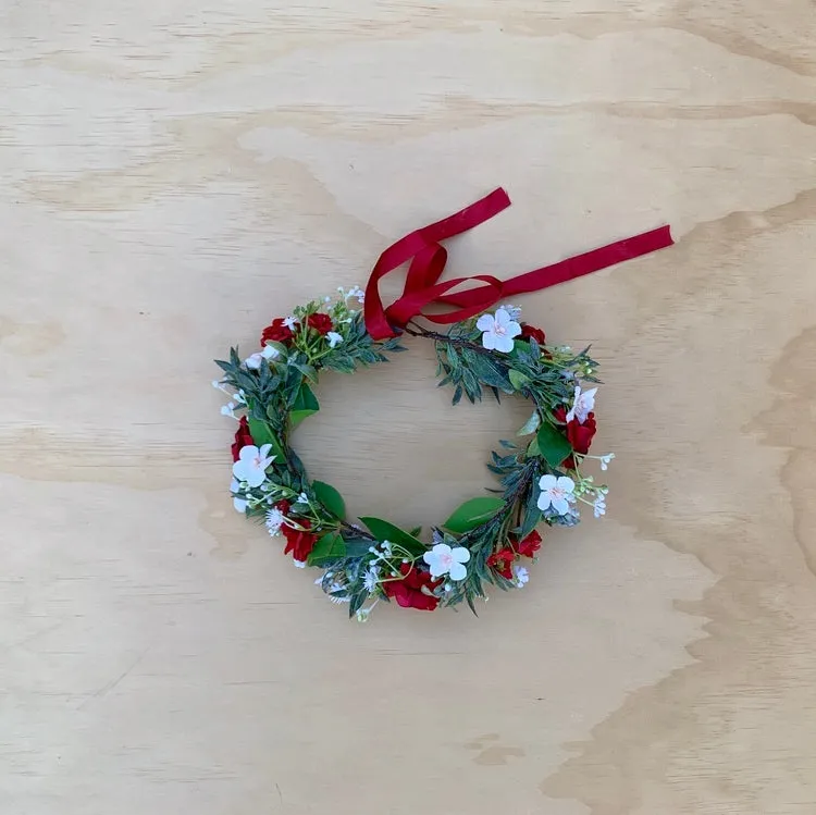 Estelle Girls Christmas Flower Crown