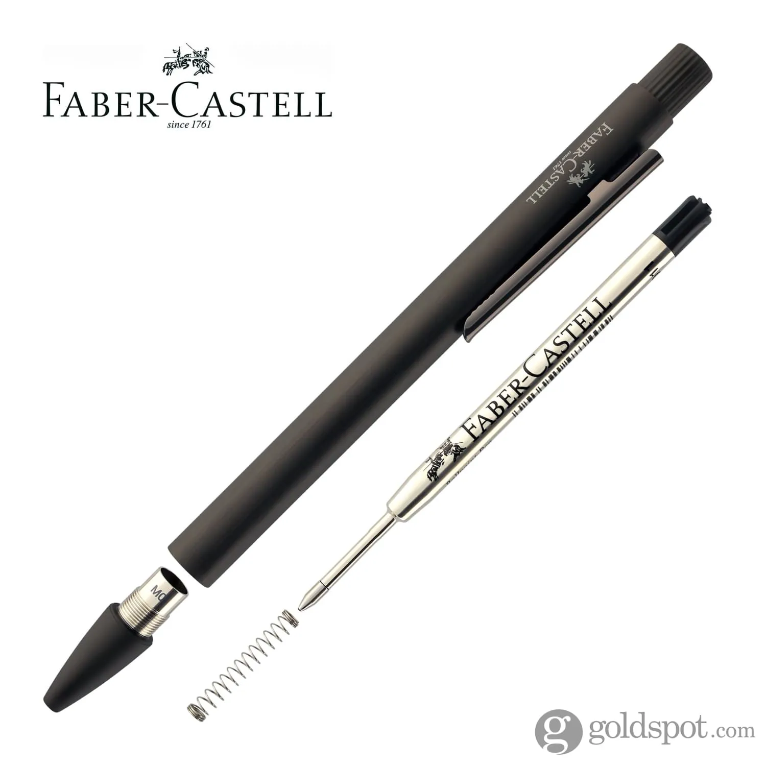 Faber-Castell Design Neo Slim Aluminum Ballpoint Pen in Gunmetal