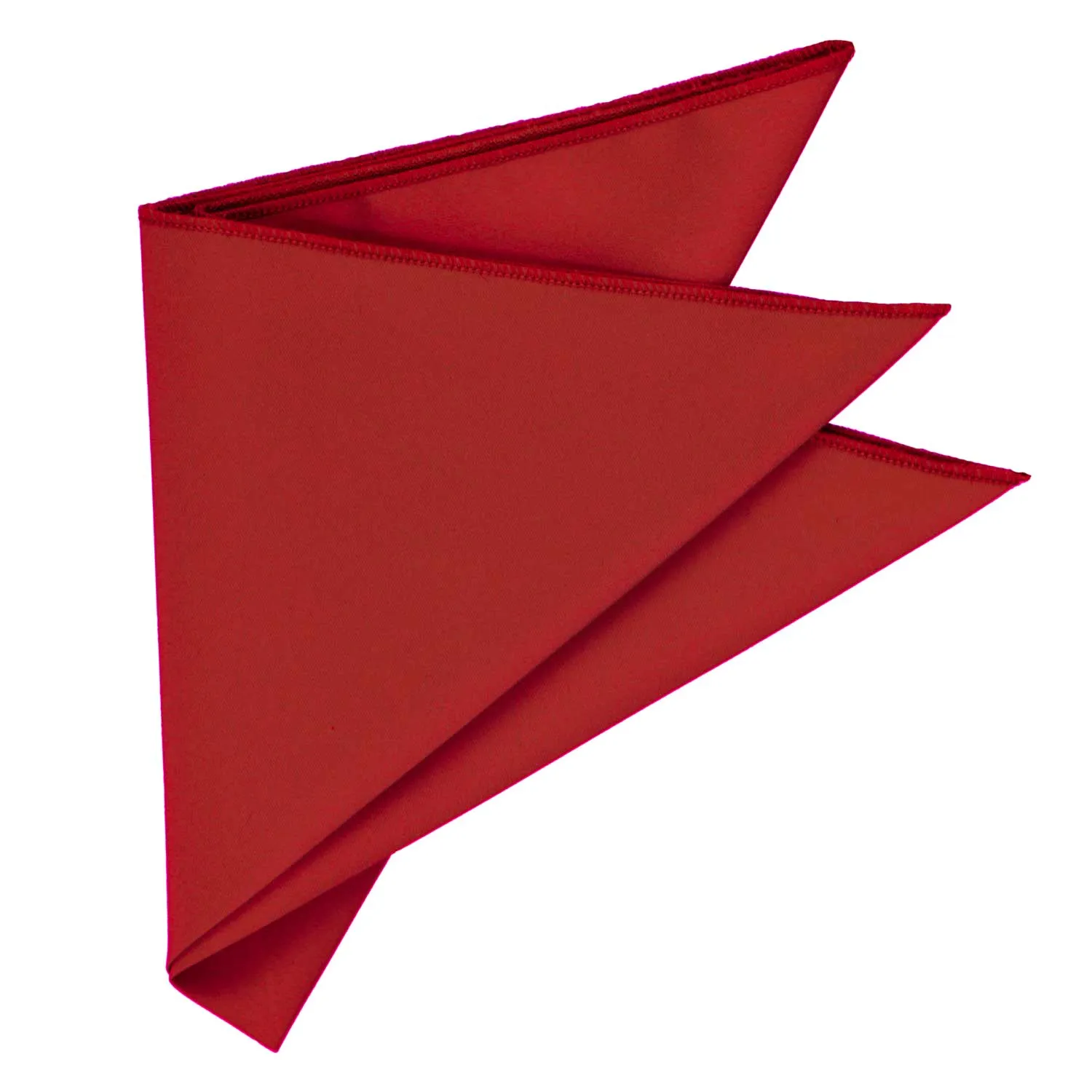 Festive Red Solid Color Pocket Square