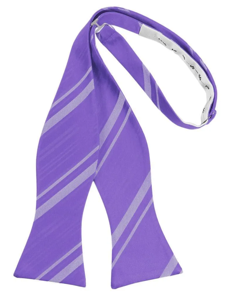 Freesia Striped Satin Bow Tie